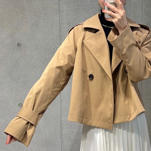 GU　ショート　トレンチ　ジャケット　袖