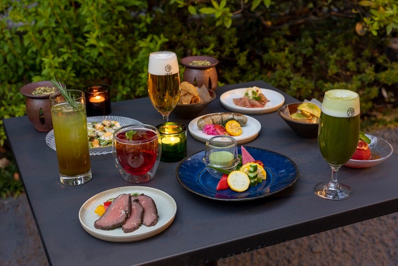 抹茶ビアテラス／画像提供：龍名館