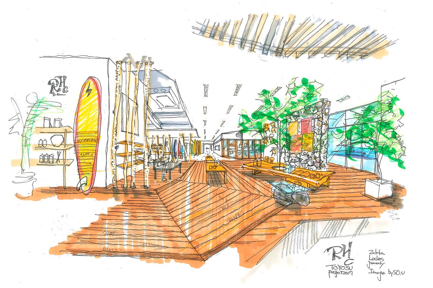 東京初出店「RHC ロンハーマン豊洲店」カフェ併設でアパレル雑貨も充実