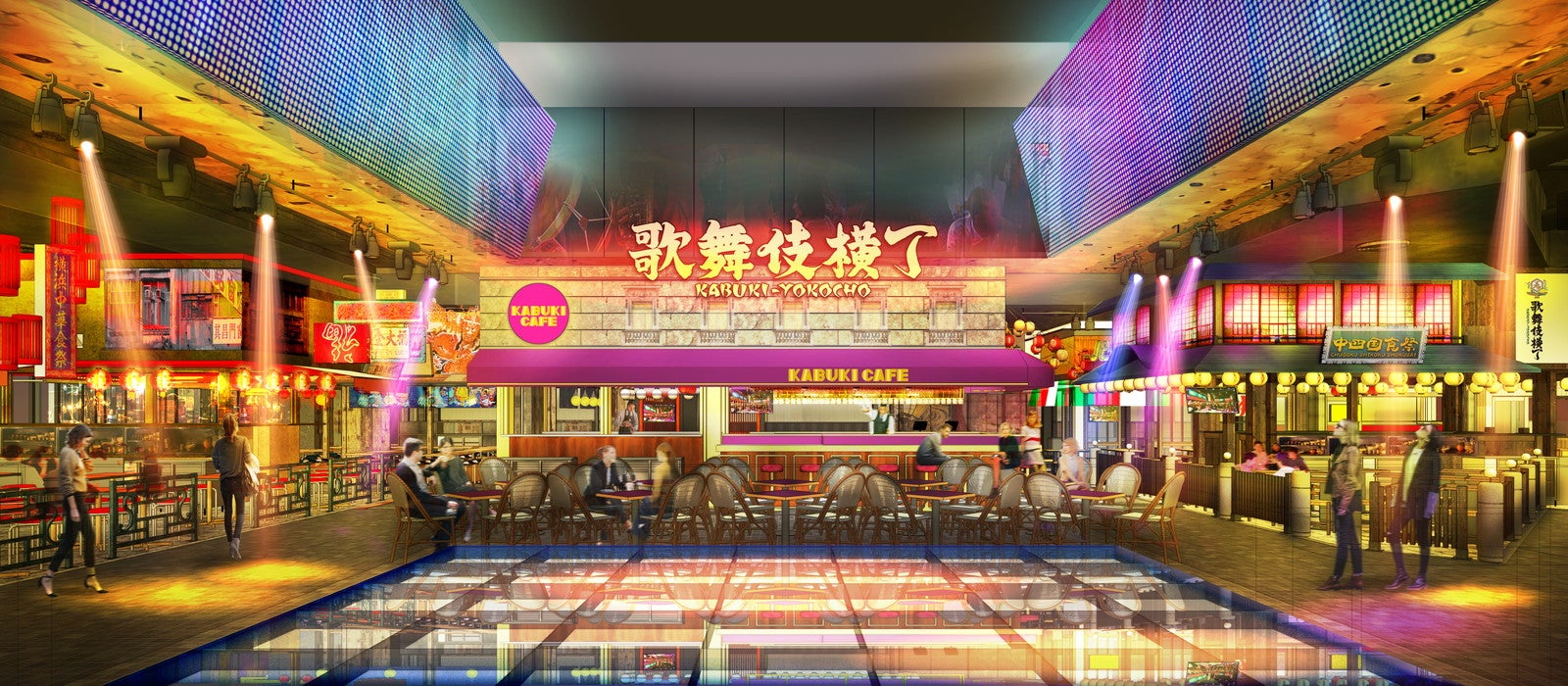 ステージからのイメージ ※施設名称は今後決定予定 （提供画像）