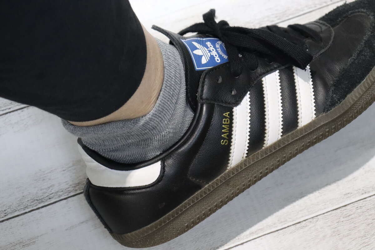 ダイソーサポートショートソックス靴の中でズレにくい