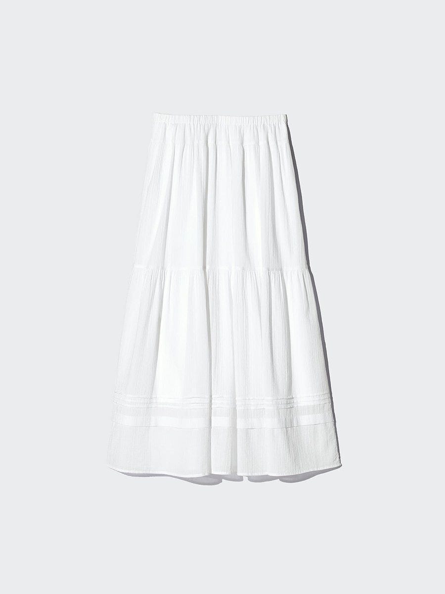 ユニクロ ティアードマキシスカート ユニクロのティアードマキシスカート