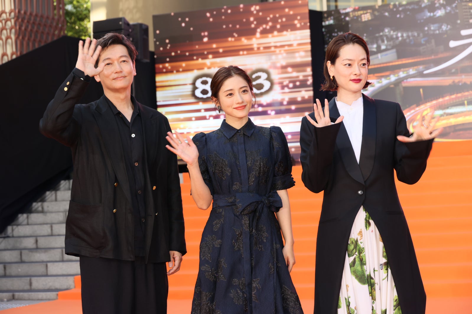 井浦新、石原さとみ、市川実日子「ラストマイル」シェアード・ユニバースプレミアイベントの様子（提供写真）