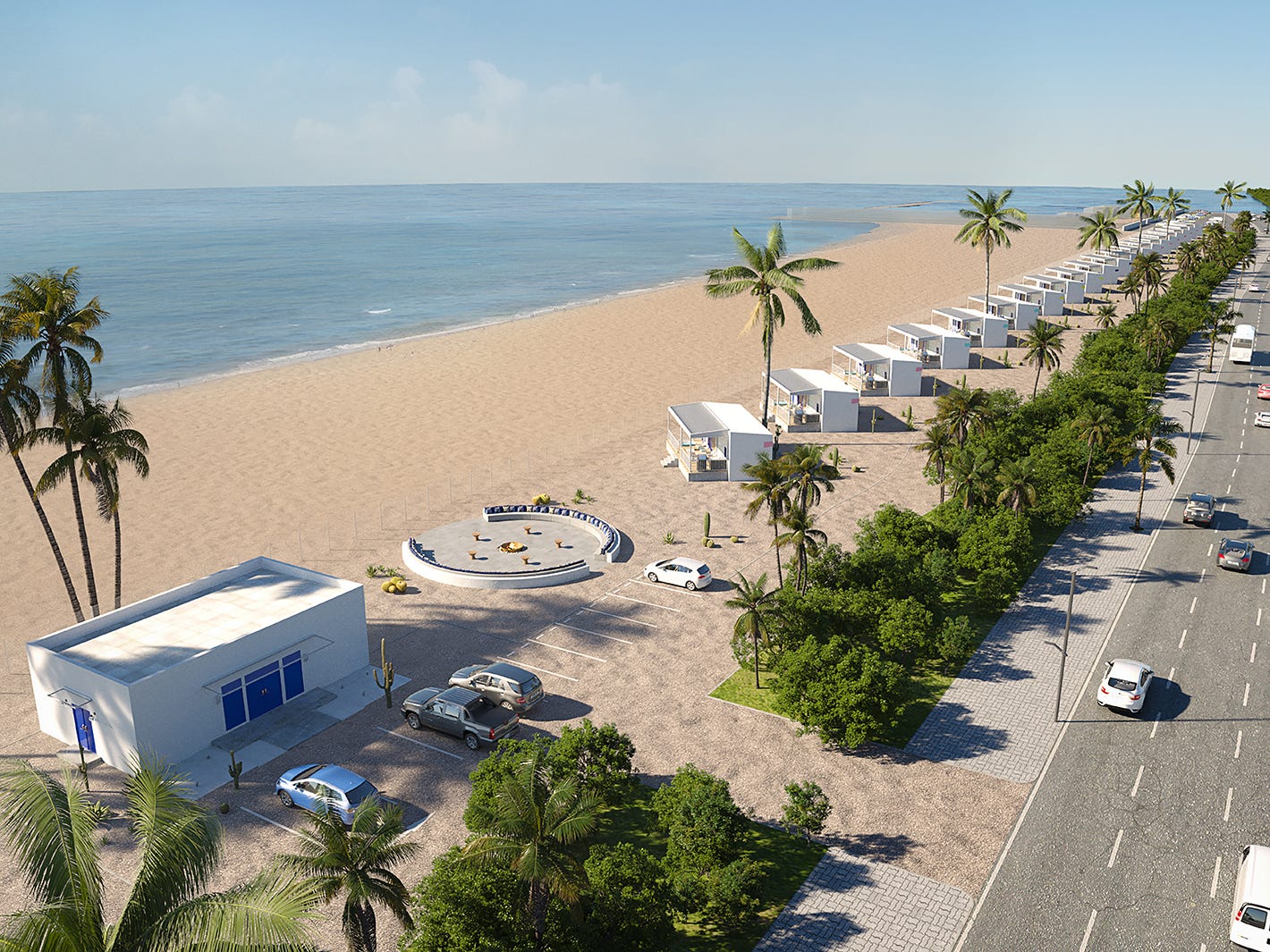 大阪に新ホテル「アーバンキャンプホテルマーブルビーチ」開業へ 海辺でBBQ&キャンプファイヤ体験