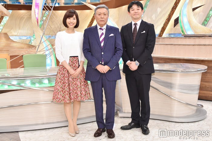 (左から)山崎夕貴アナ、小倉智昭、伊藤利尋アナ (C)モデルプレス