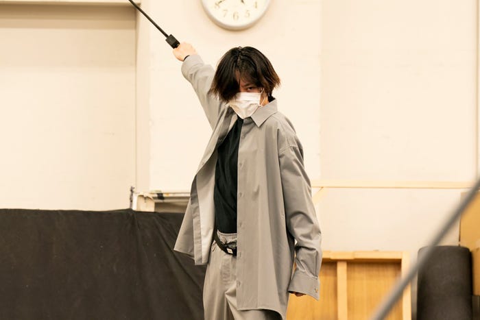 牧島輝/舞台「キングダム」稽古場より(提供写真)
