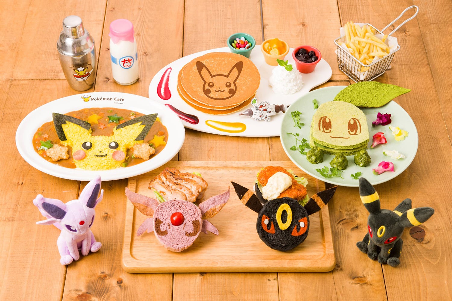 ポケモンカフェ、金銀版ポケモンの限定メニュー チコリータやブラッキーがメニュー化