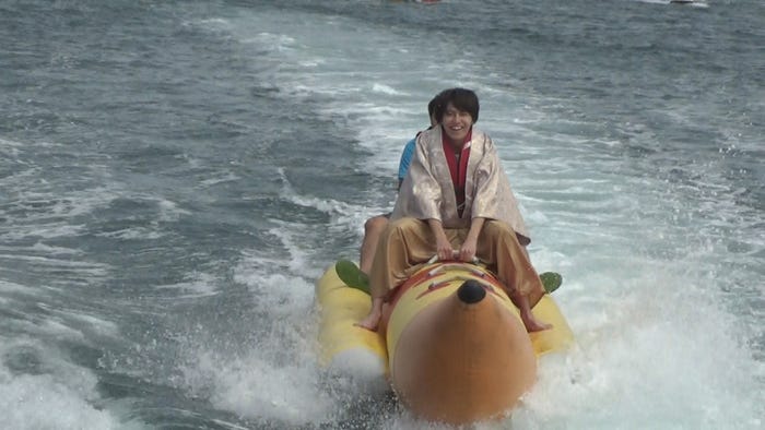 バナナボートを満喫(画像提供:SDR)