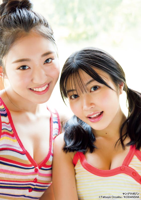 中山夏月姫、岡村美波(C)講談社