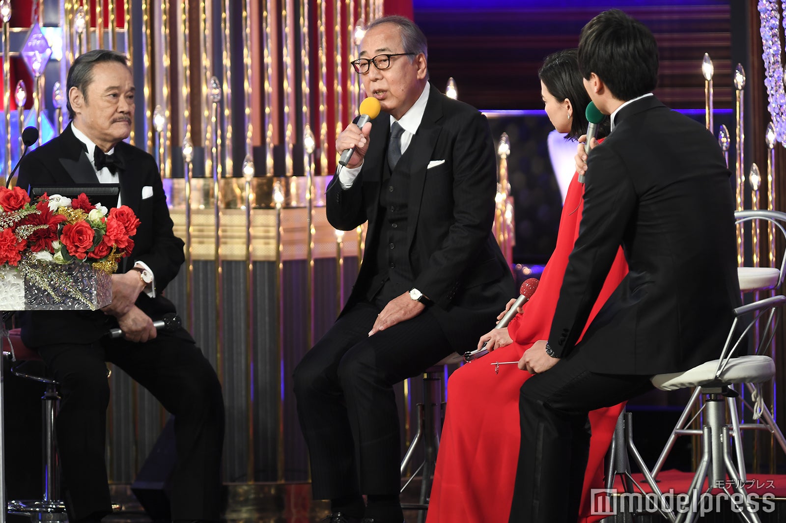 （中央）岸部一徳（C）モデルプレス