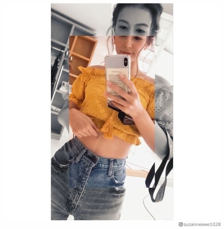 スザンヌ、ほっそりウエスト際立つ「綺麗すぎる」「スタイル最強」の声