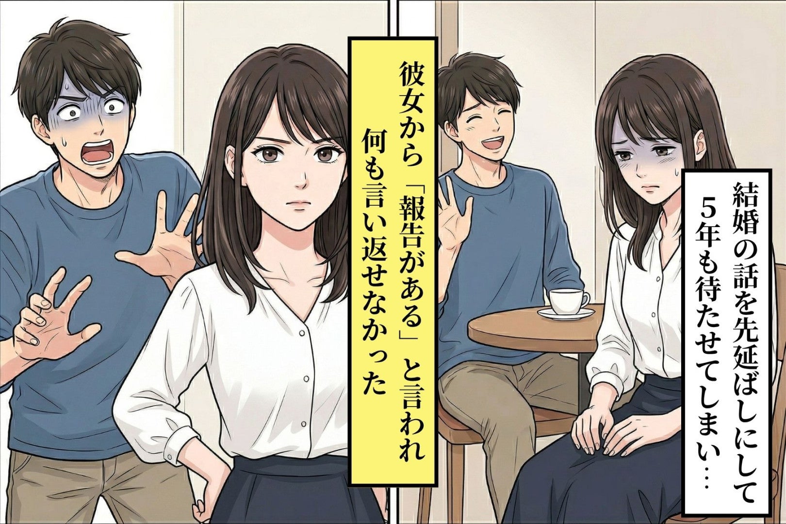 「結婚はまだ先」と言い続けた俺。彼女の"ある報告"を聞いて焦った話