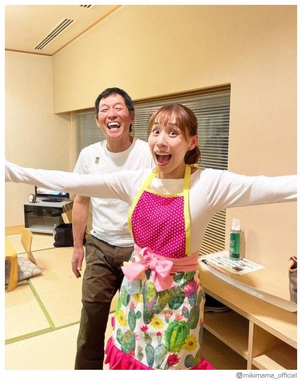 さんま、みきママ（藤原美樹氏）／みきママInstagramより