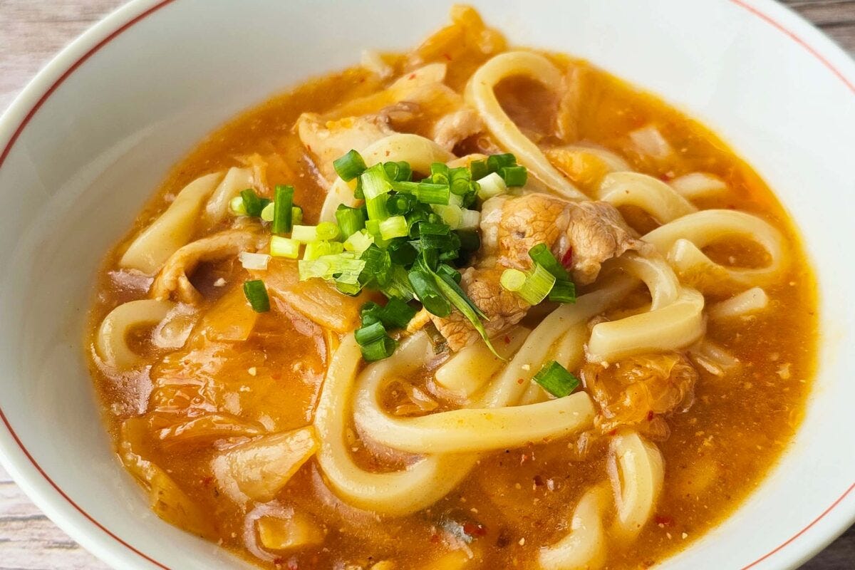 豚キムチうどん