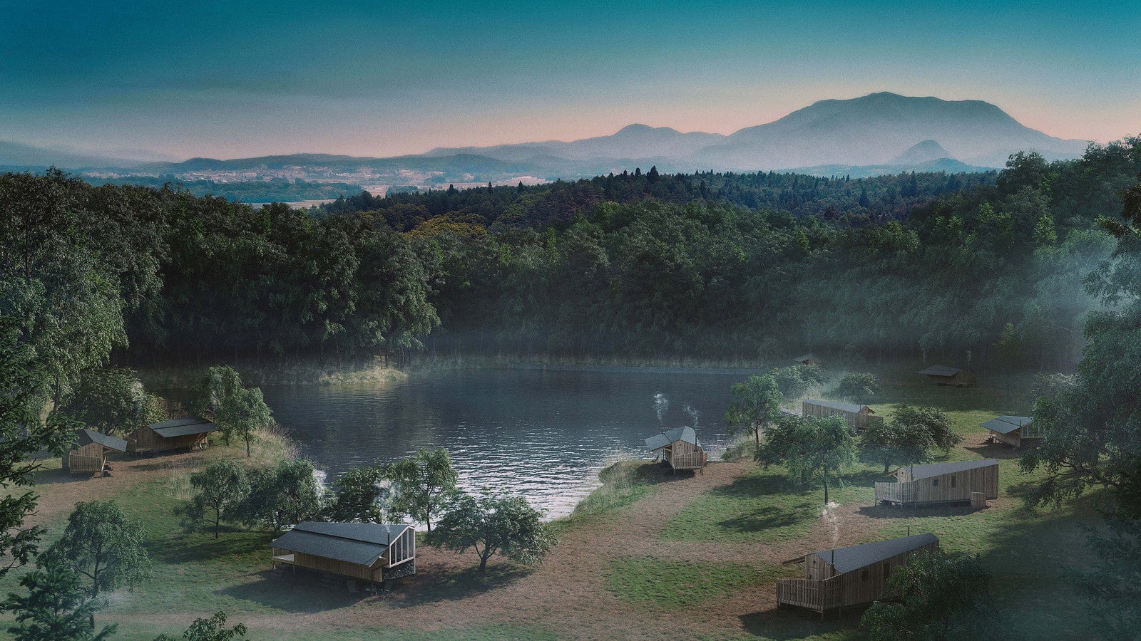 自然の中でサウナ体験＆トレーラーハウスに宿泊　長野に「Earthboat Village Kurohime」開業