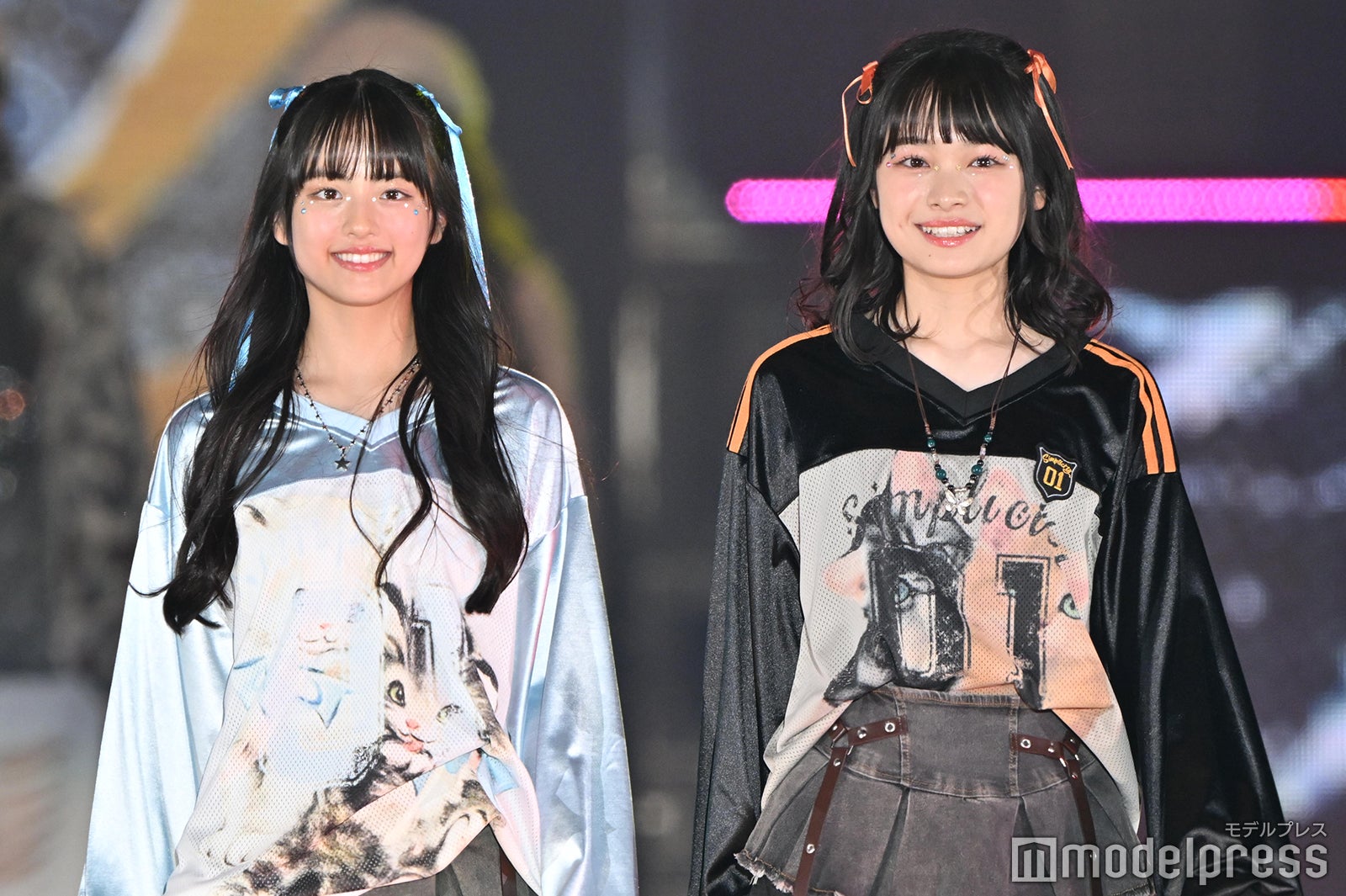 竹下優名、月島琉衣「Seventeen」ステージ（C）モデルプレス