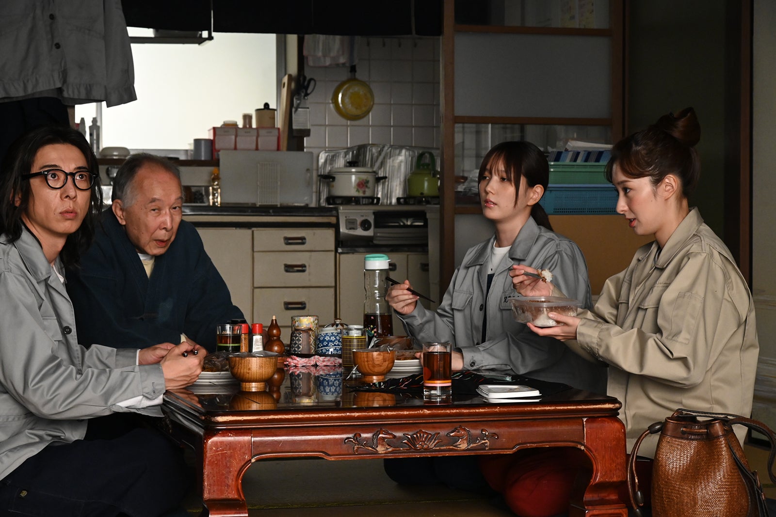 高橋一生、橋爪功、本田翼、宮本茉由「6秒間の軌跡～花火師・望月星太郎の2番目の憂鬱」第5話より（C）テレビ朝日