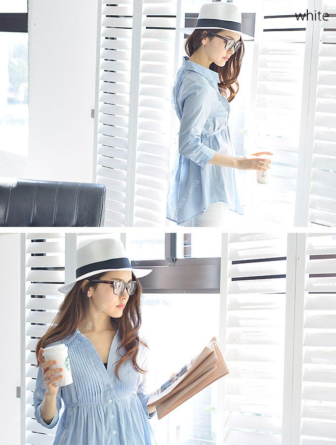 ツバ広麦わら帽子「coca」2,690円（税込）