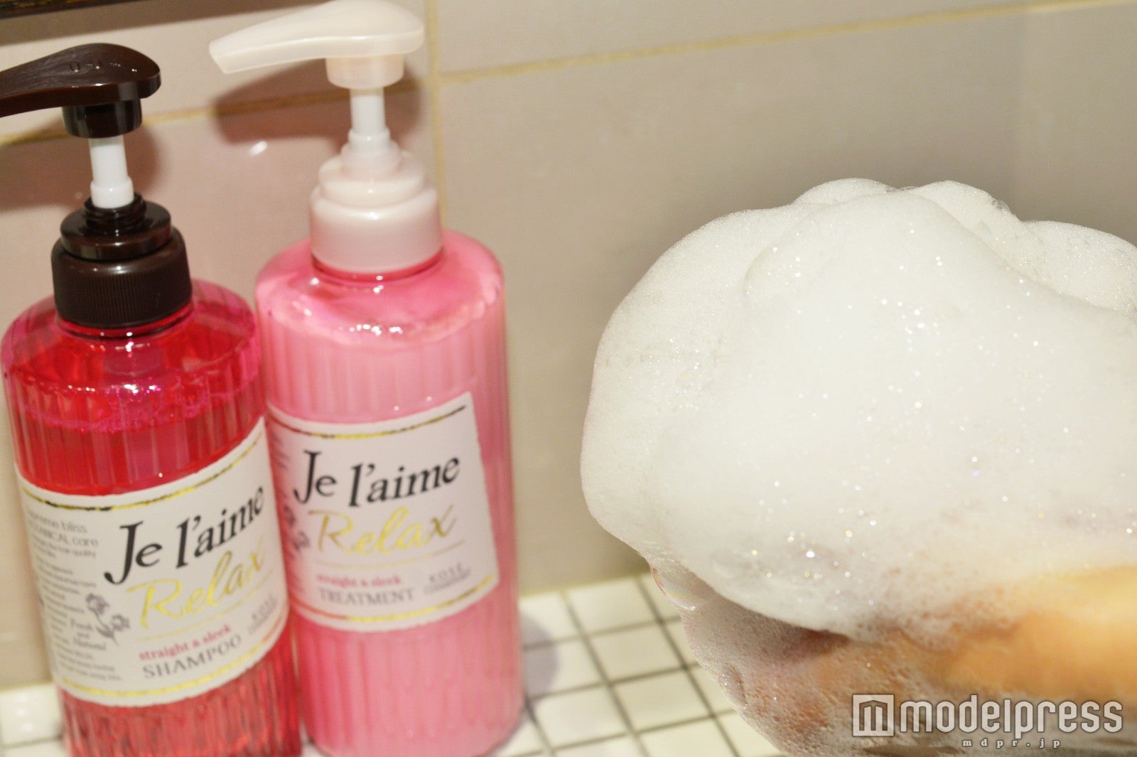 ノンシリコンでも泡立ち抜群（C）モデルプレス