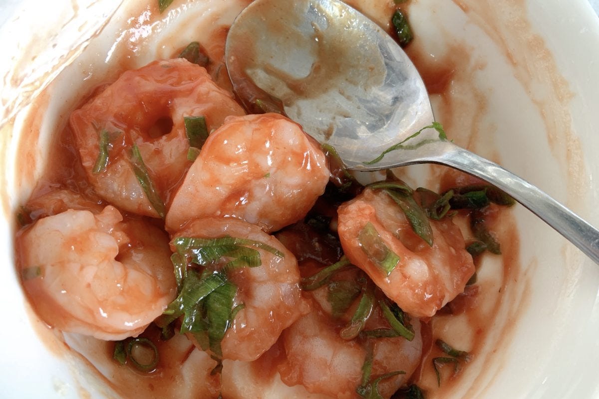 レンチンえびチリ