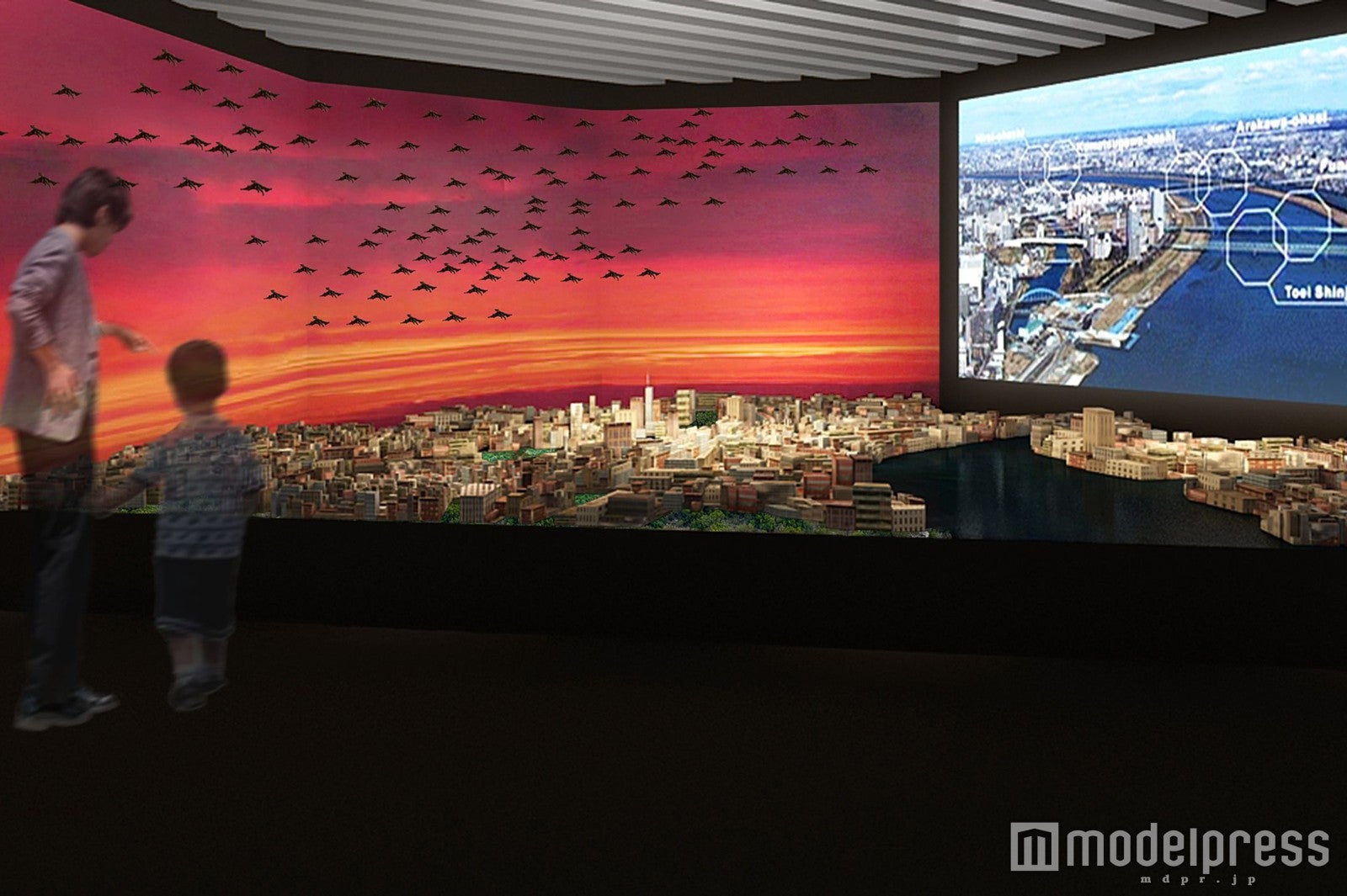 都市模型展示スペース イメージ／画像提供：森ビル
