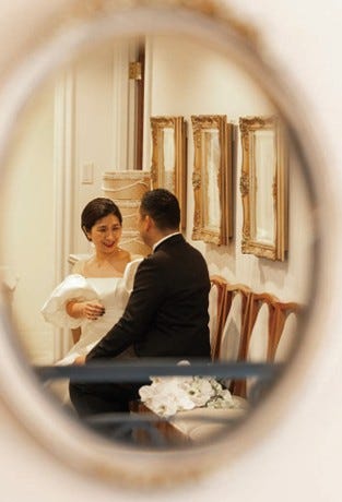 くわばたりえ夫妻(提供写真)