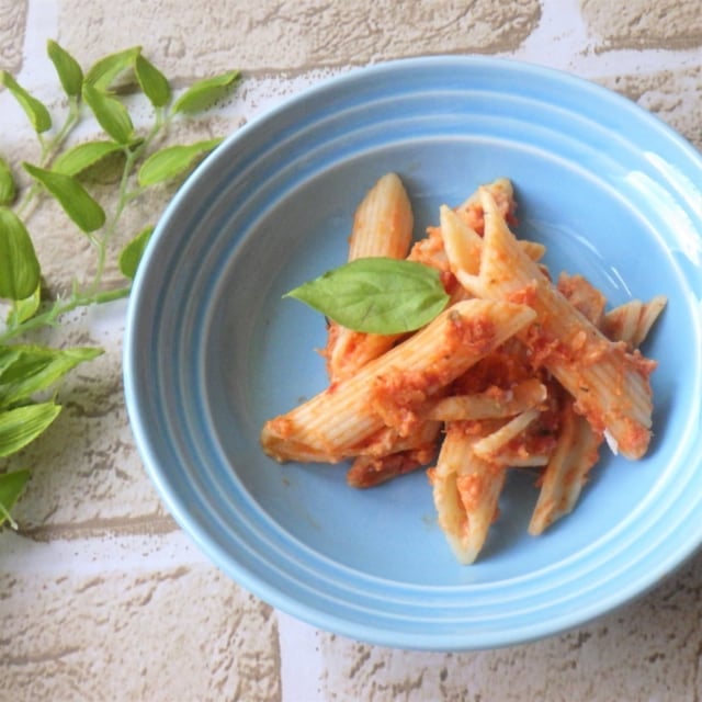 コストコのマリナラソースをペンネソースに活用