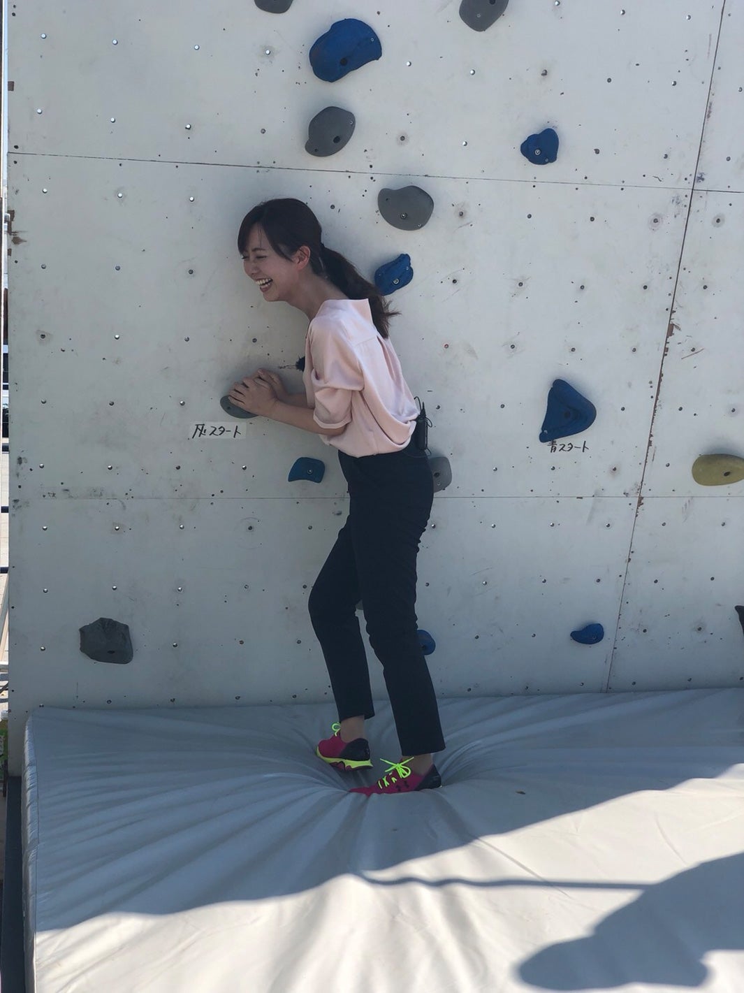 時には体験リポートをすることも、、！／内田嶺衣奈アナウンサー（提供写真）