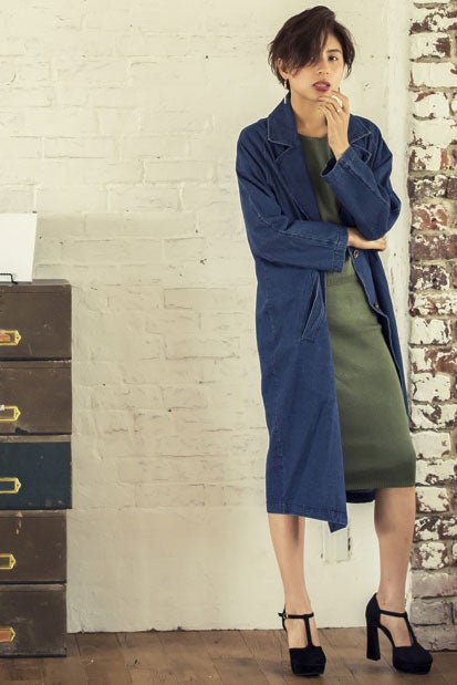 デニムロングジャケット「Re:EDIT by GALSTAR」5,698円（税込）／画像提供：Re:EDIT by GALSTAR