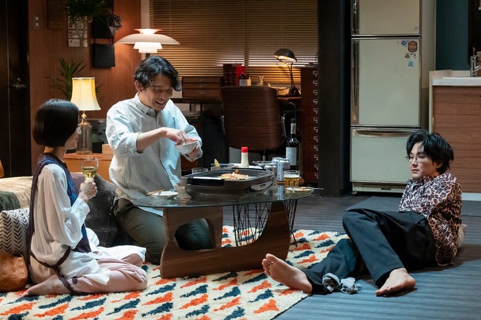 石橋静河、岡田義徳、松田龍平/「大豆田とわ子と三人の元夫」第4話より(C)カンテレ、フジテレビ