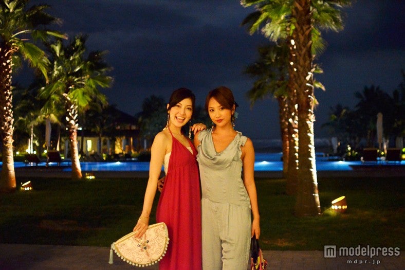 夜のライトアップはムードたっぷり／ヴィンパールラグジュアリーダナン