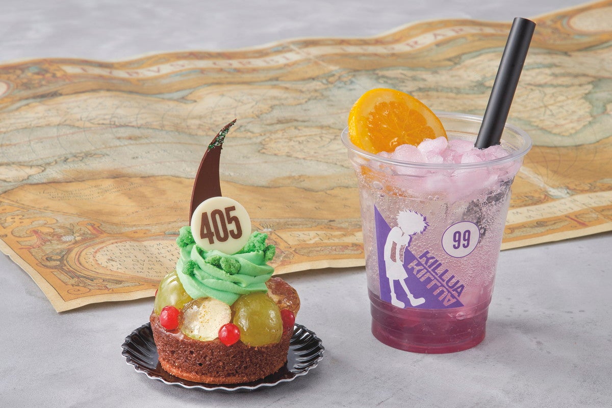 左から：ゴン×ケーキ×チョコ、キルア×ソーダ×グレープフレーバー／画像提供：ユニバーサル・スタジオ・ジャパン