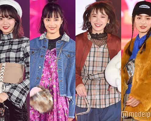 広瀬すず、飯豊まりえら「Seventeen」モデルがキス、手つなぎ…豪華集結で黄色い声<GirlsAward 2017 A/W>