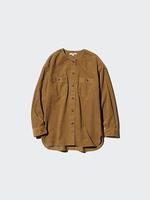 ユニクロ コーデュロイロングシャツジャケット ユニクロのコーデュロイロングシャツジャケット