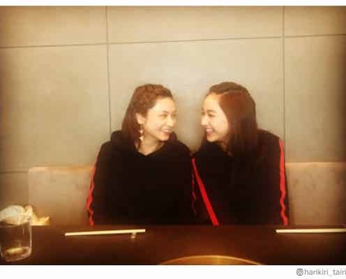 平愛梨&祐奈姉妹、仲良し“お揃いコーデ”に「めっちゃ似てる」「美人姉妹」と反響