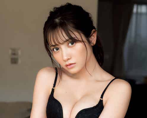 桃月なしこ、セクシー度強め 黒ビキニで大人の女性に<独占カットあり>