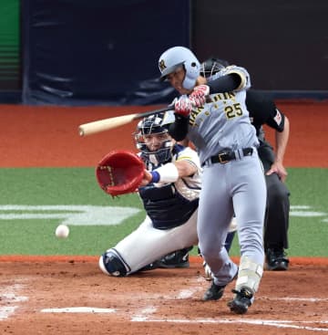 阪神 ドラ2・谷端が対外試合15打席目で待望の初安打 韓国代表との強化試合