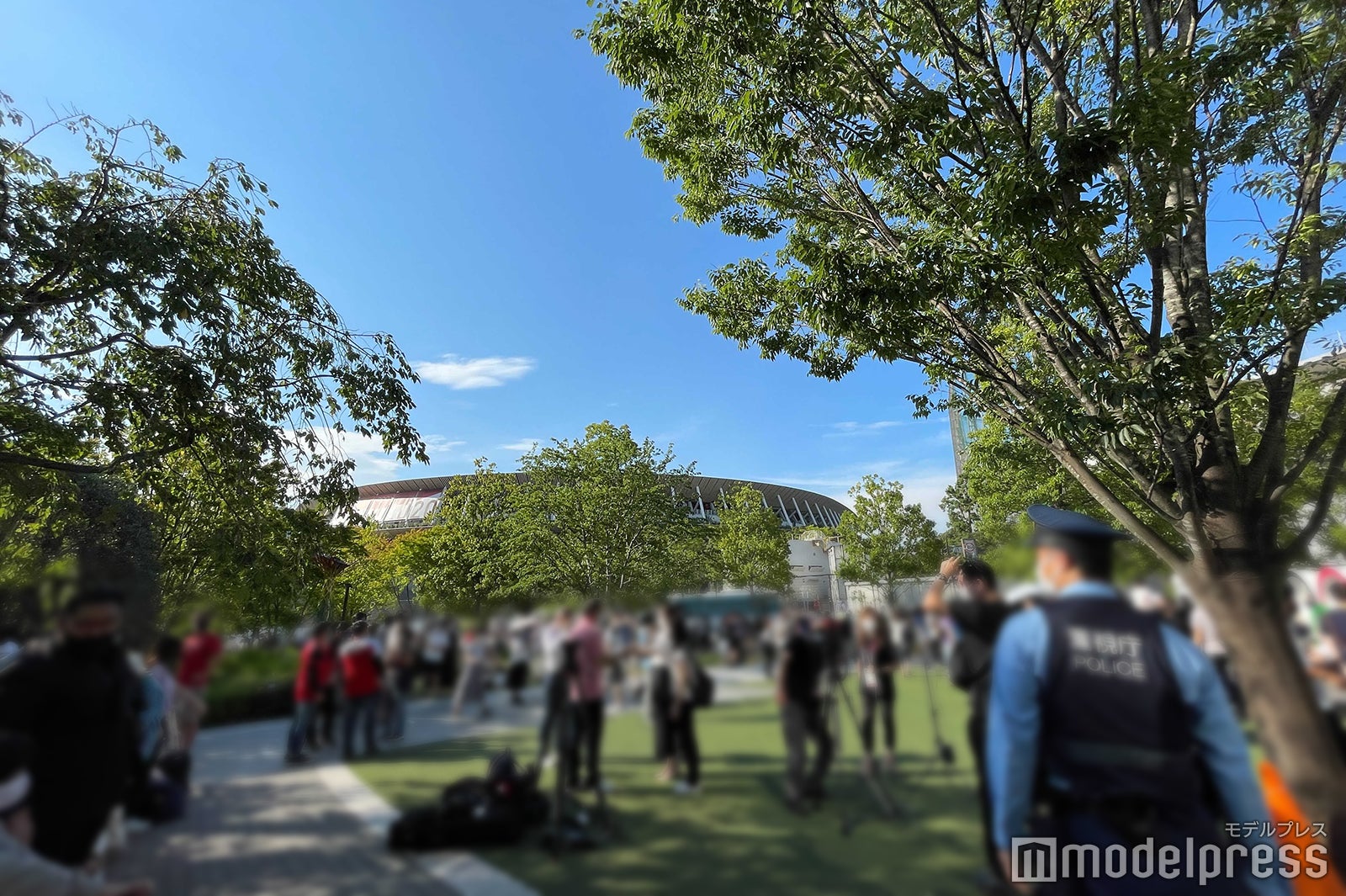 国立競技場付近の様子（C）モデルプレス