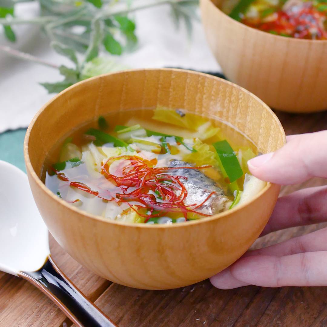 さば缶の中華スープ