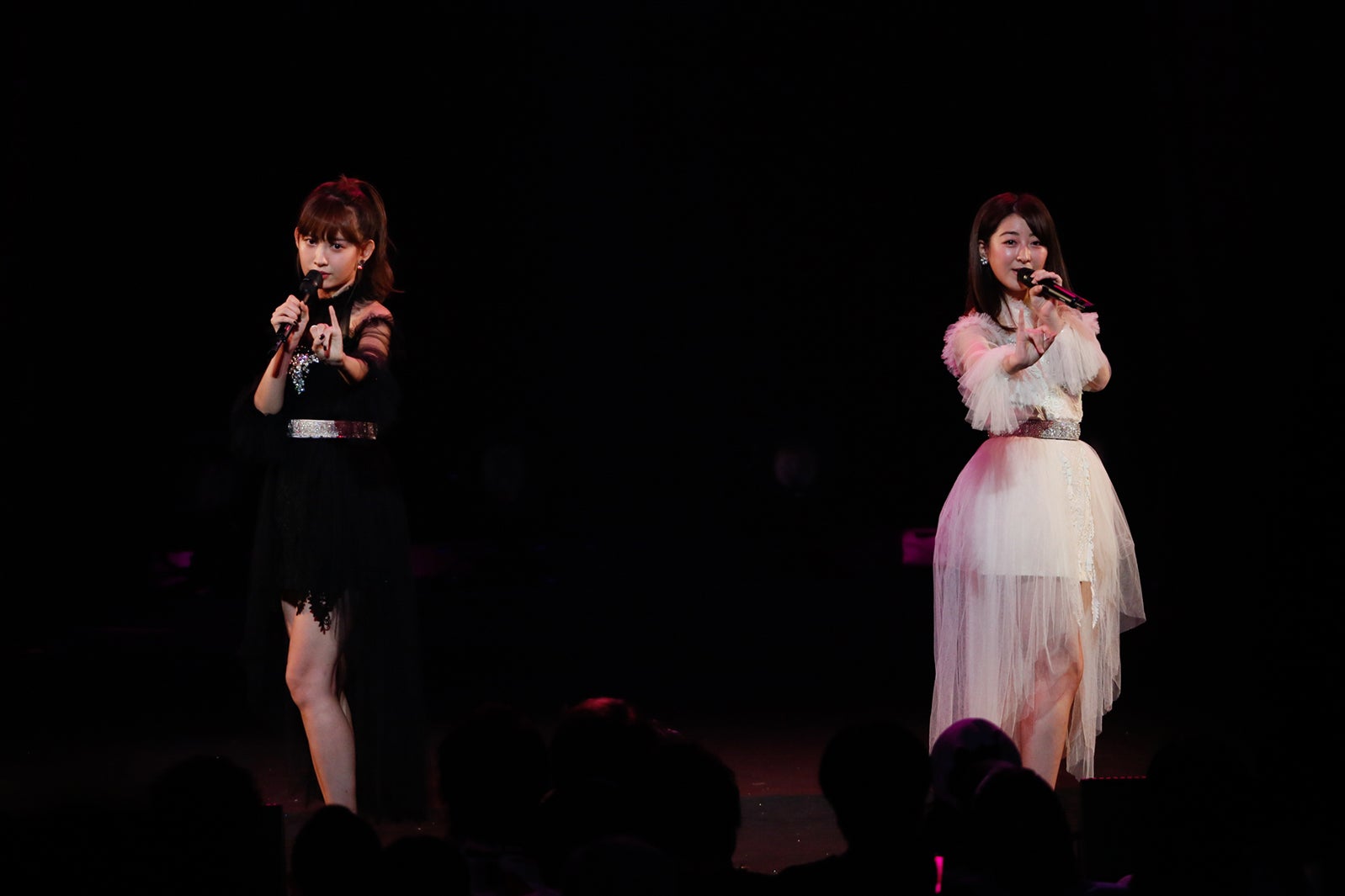 小嶋陽菜、伊豆田莉奈「AKB48グループ同時開催コンサートin横浜～来年こそランクインするぞ決起集会～」（C）AKS