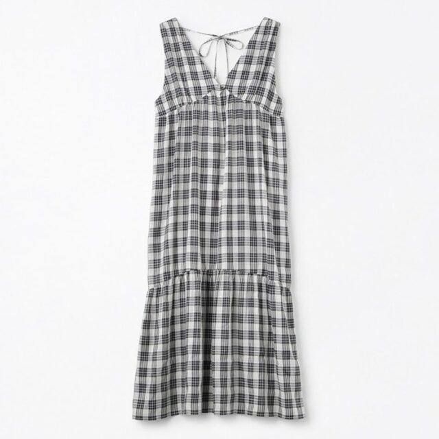 しまむら　新作　ジャンパースカート　チェック