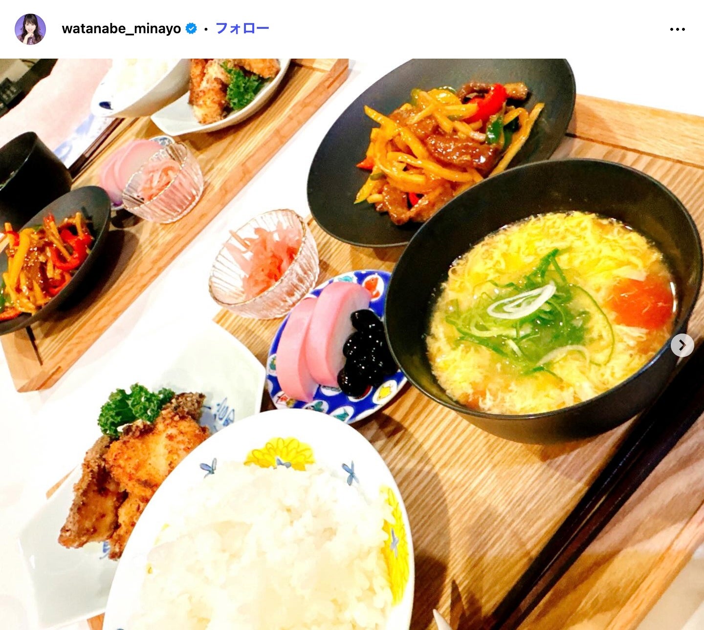 渡辺美奈代Instagramより