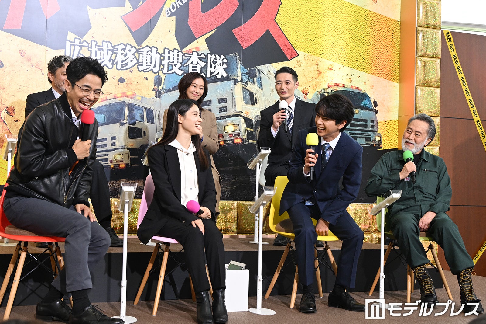 先輩・井ノ原快彦のことをスムーズに「イノッチ」と呼べない佐藤勝利／（上段左から）横田栄司、優香、田中幸太朗（下段左から）井ノ原快彦、土屋太鳳、佐藤勝利、北大路欣也（C）モデルプレス