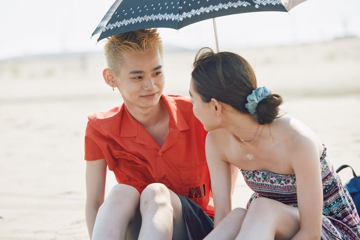 能勢倫、新野尾七奈「オオカミちゃんとオオカミくんには騙されない」第1話(C)AbemaTV, Inc.