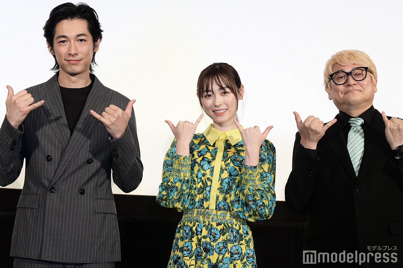 福原遥、ディーン・フジオカ、水島精二総監督（C）モデルプレス