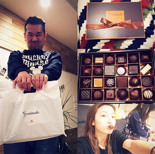 フジモンが木下優樹菜へ逆チョコレート/木下優樹菜Instagramより