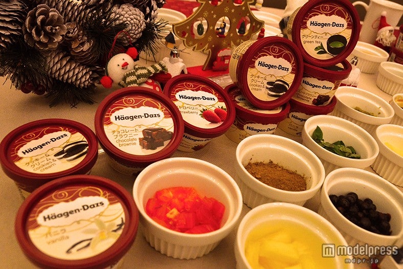 アイスクリームとトッピング