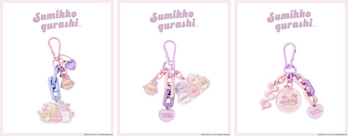 ストラップ(各550円※税込):3種(C)2025 San-X Co., Ltd. All Rights Reserved.