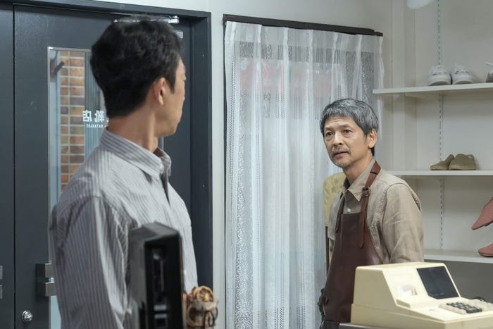 北村有起哉、緒形直人「おむすび」第78話(C)NHK