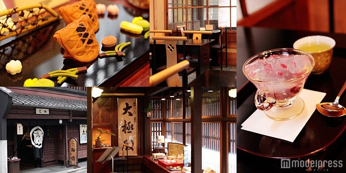 「大極殿 六角店／甘味処 栖園」の「琥珀流し」はリピーター続出の人気スイーツ（写真右）／画像提供：三井ガーデンホテル京都三条